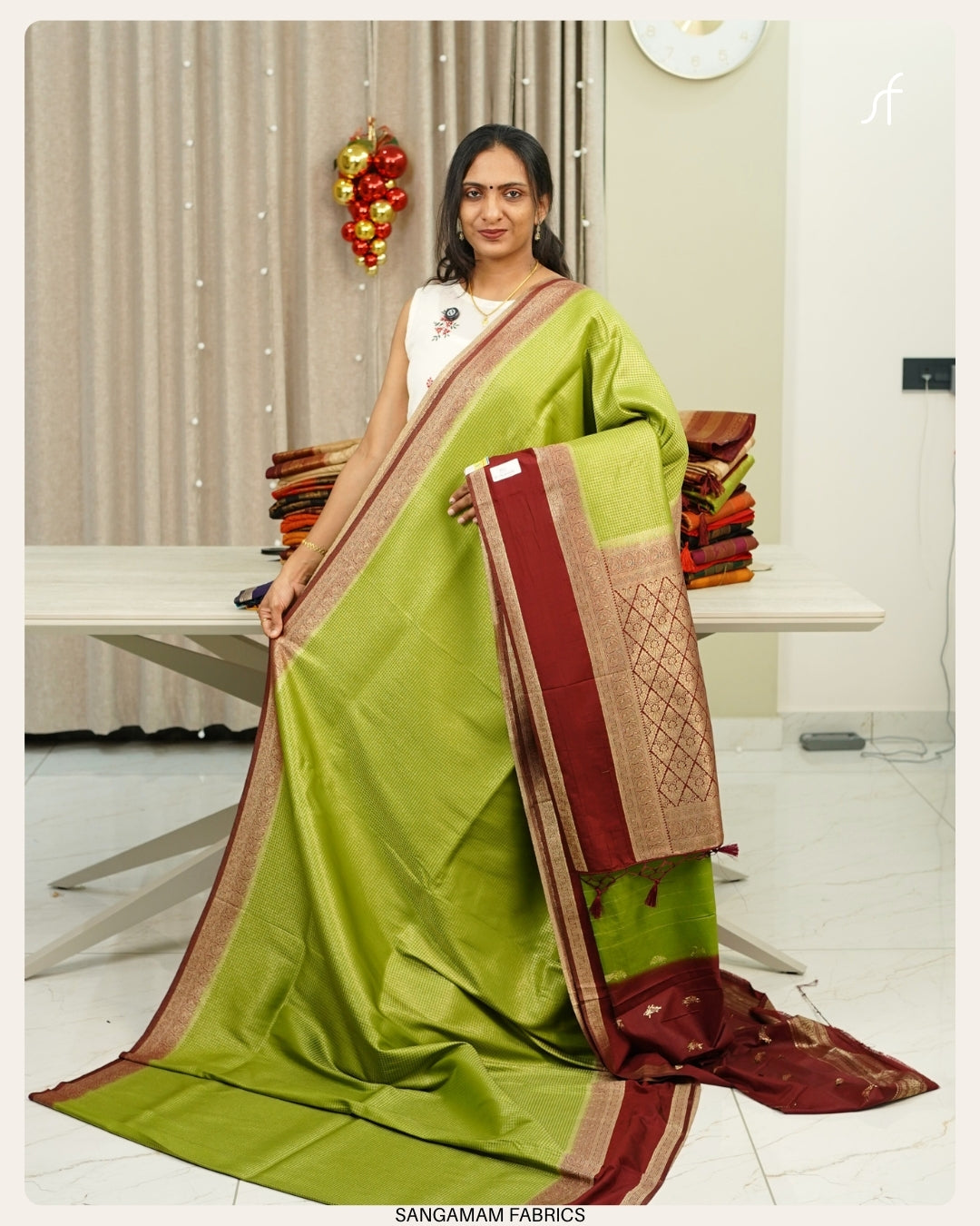 SEMI GEORGETTE BANARASI  SAREE