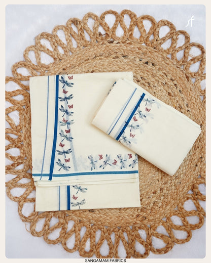 BUTTERFLY PRINTED COTTON SET MUNDU