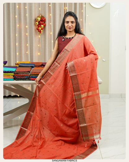 SEMI JUTE BANARASI SAREE