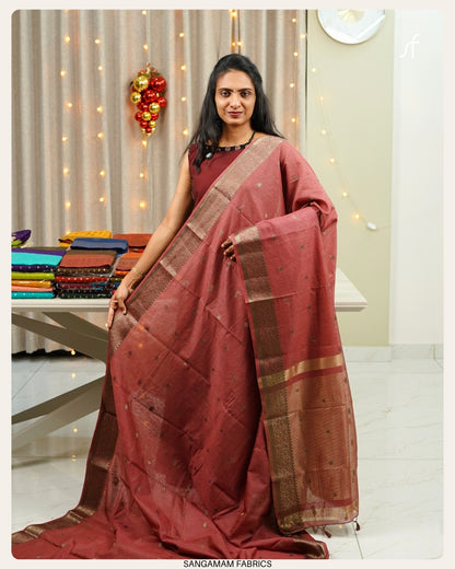 SEMI JUTE BANARASI SAREE