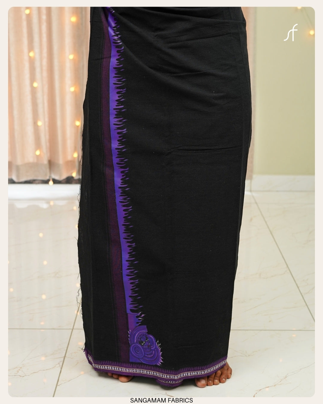 COTTON BLACK SINGLE MUNDU