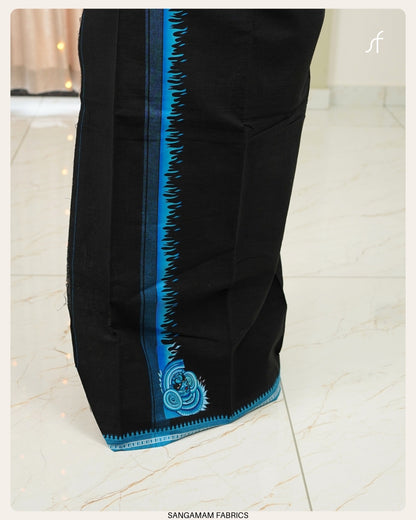 COTTON BLACK SINGLE MUNDU