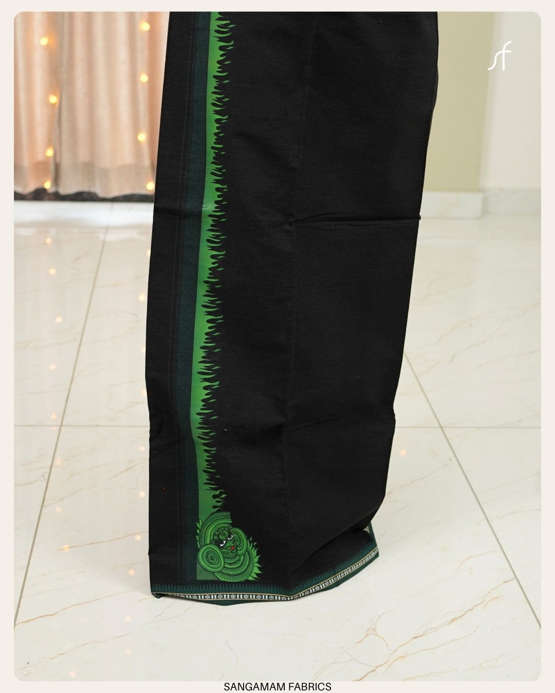 COTTON BLACK SINGLE MUNDU