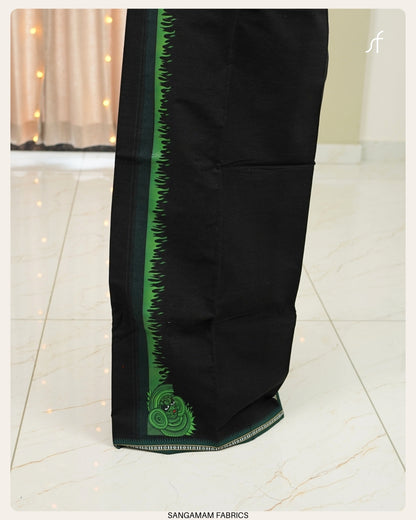 COTTON BLACK SINGLE MUNDU