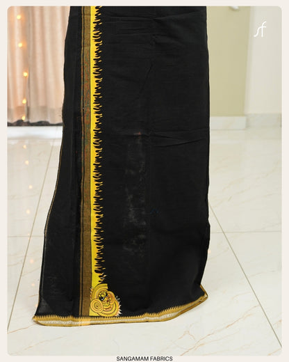 COTTON BLACK SINGLE MUNDU