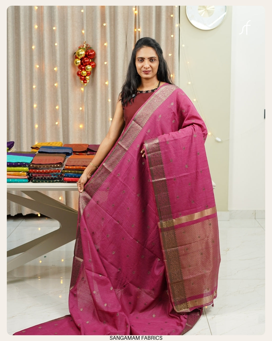 SEMI JUTE BANARASI SAREE