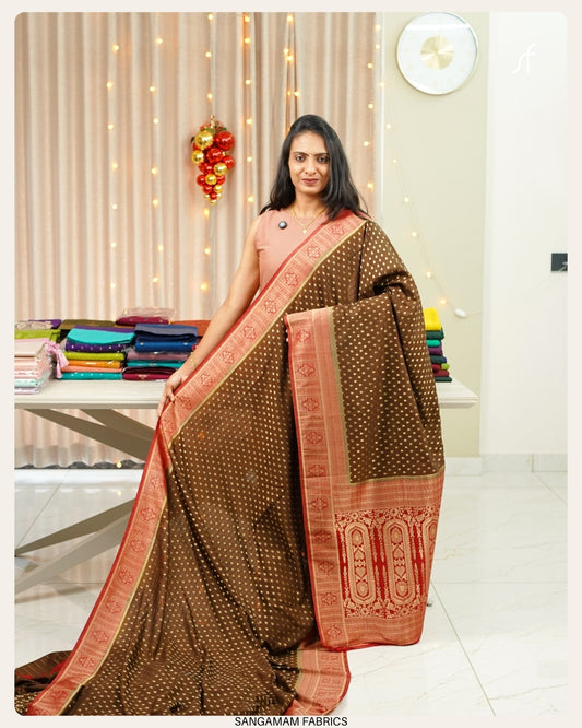 CONTRAST COMBINATION  BANARASI SAREE