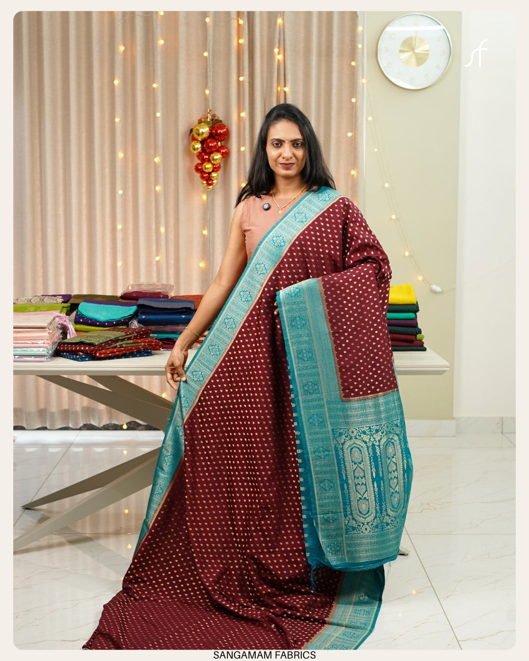 CONTRAST COMBINATION  BANARASI SAREE