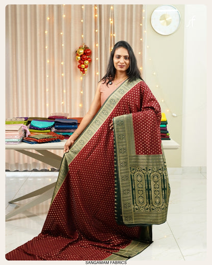 CONTRAST COMBINATION  BANARASI SAREE