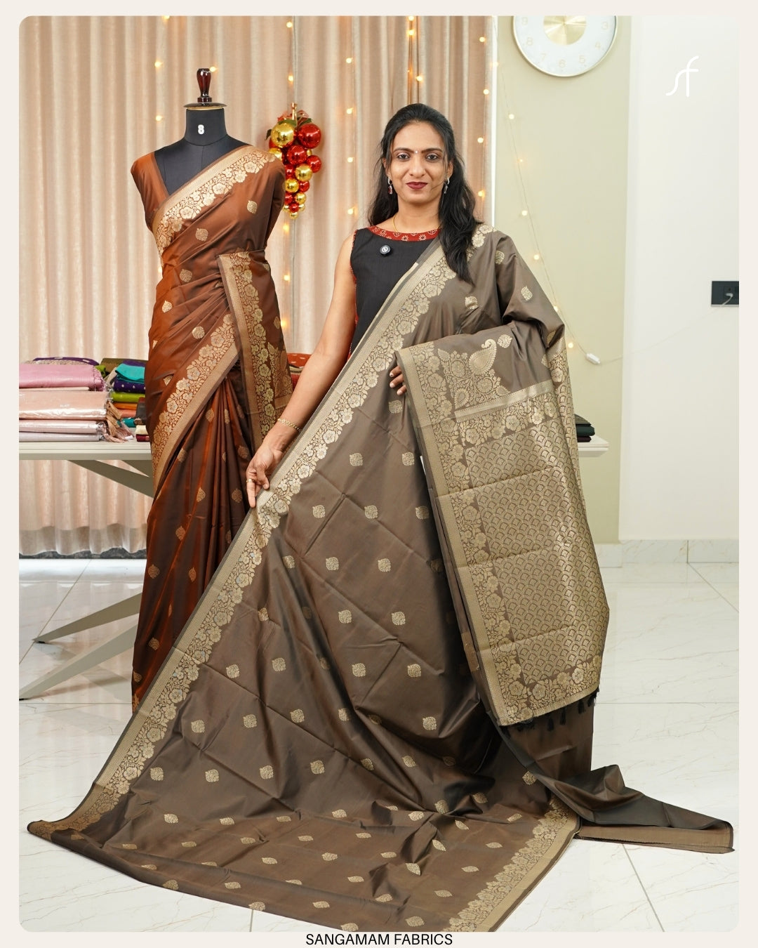 SEMI BANARASI SOFT SEMI  SILK SAREE
