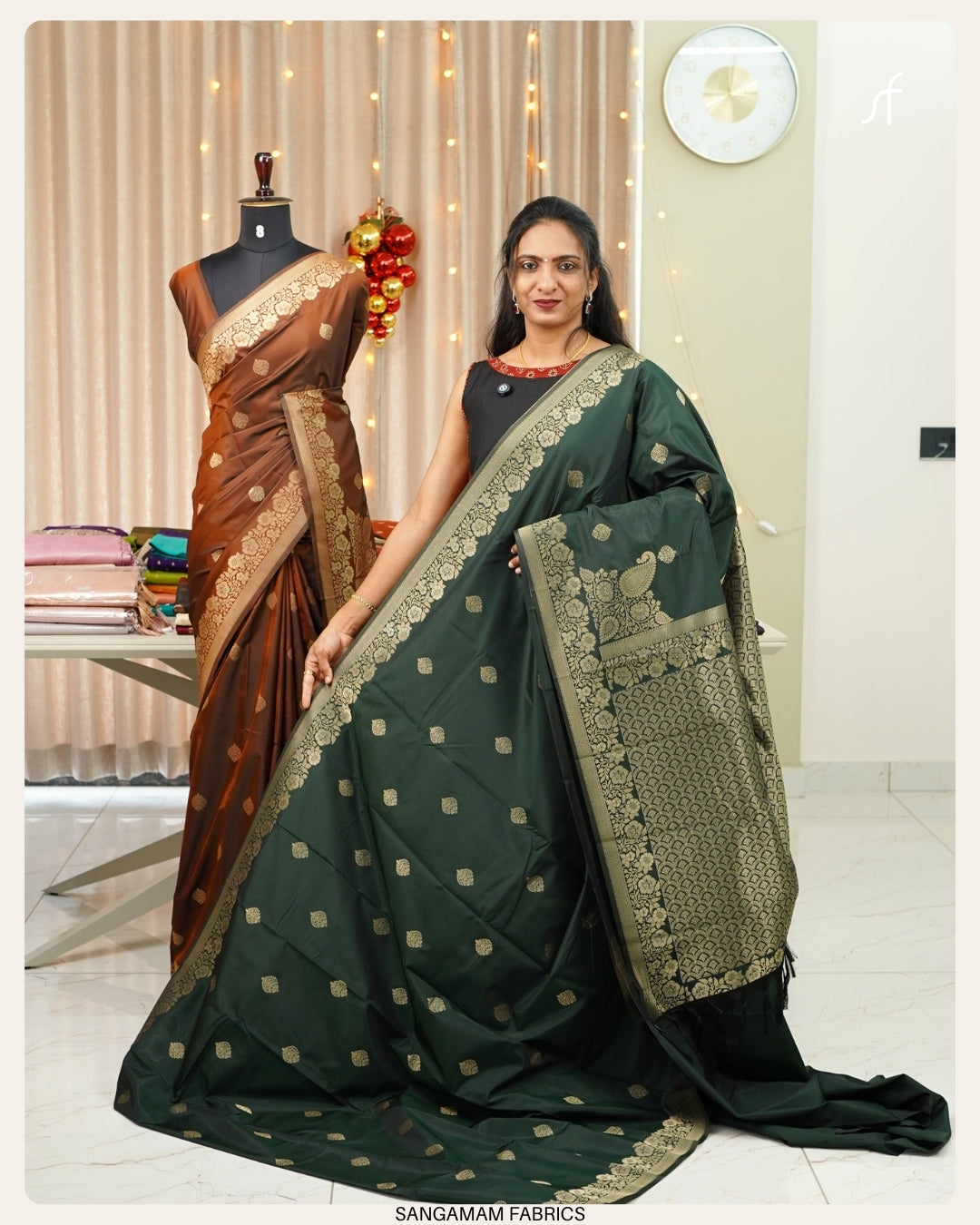 SEMI BANARASI SOFT SEMI  SILK SAREE