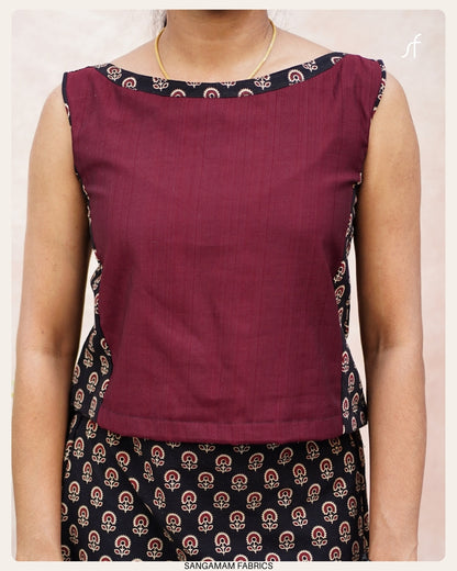 AJRAKH SKIRT AND TOP