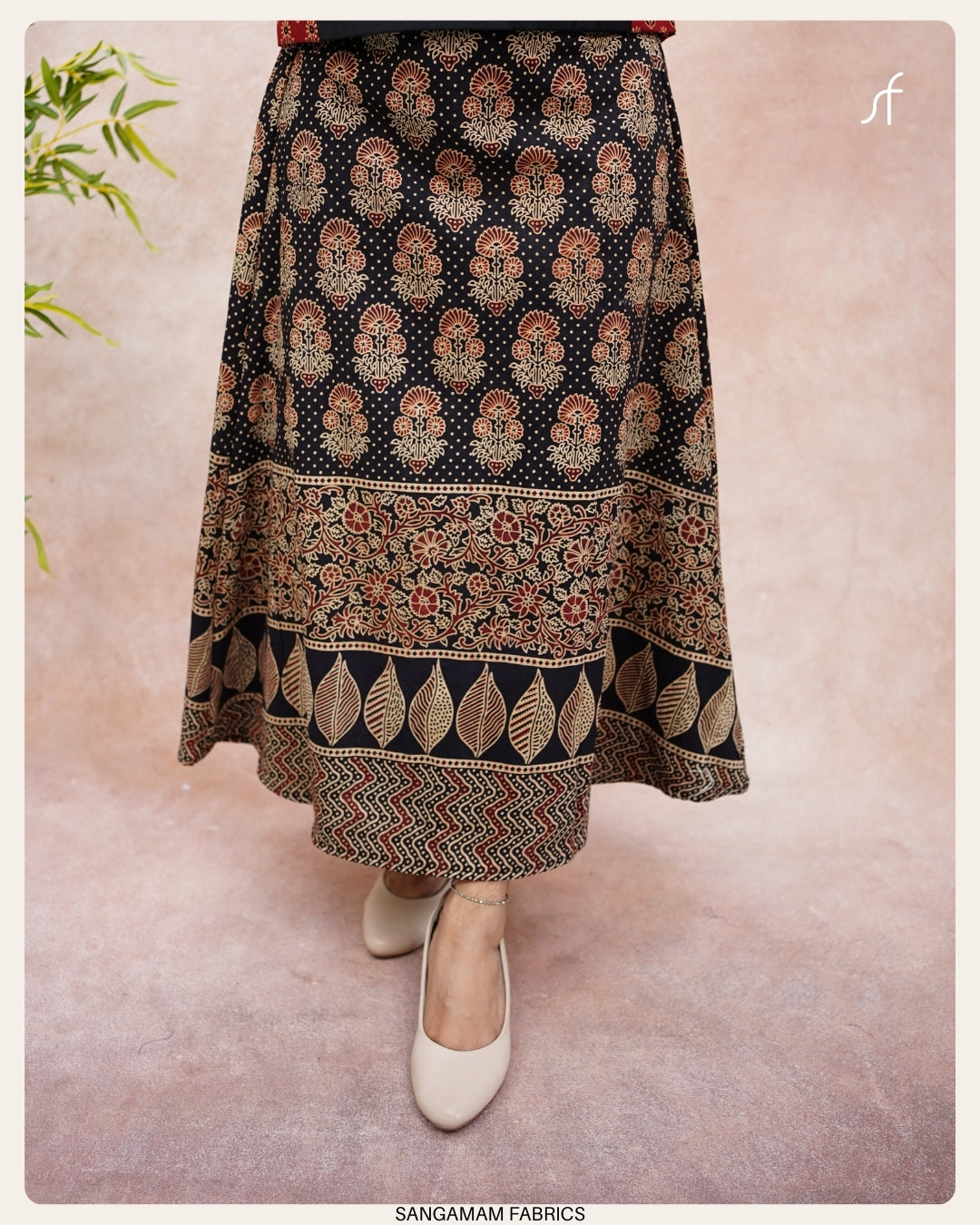 AJRAKH SKIRT AND TOP