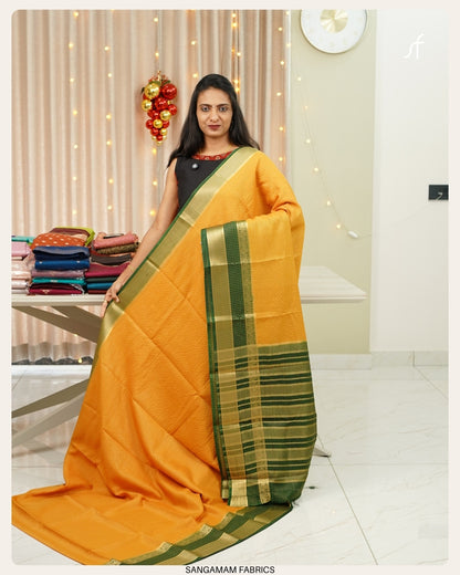 MYSORE SILK KATTAM PATTERN SAREE