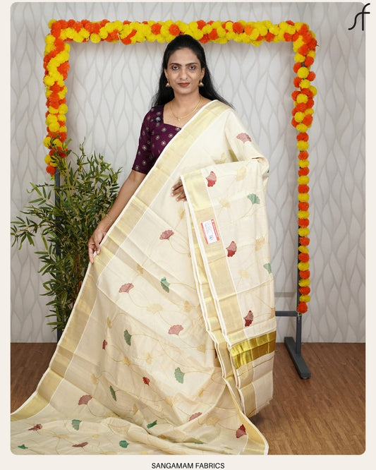 EMBROIDERY MOTIF SET SAREE