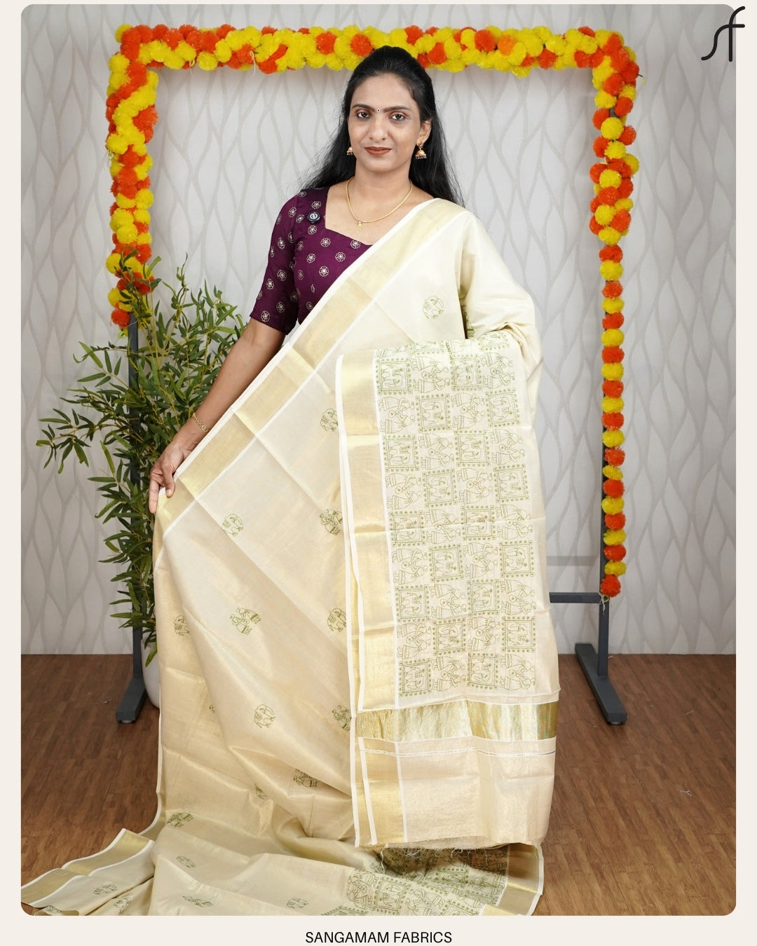 EMBROIDERY MOTIF SET SAREE