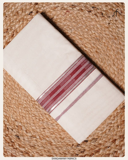 SILVER STRIPE COTTON MUNDU