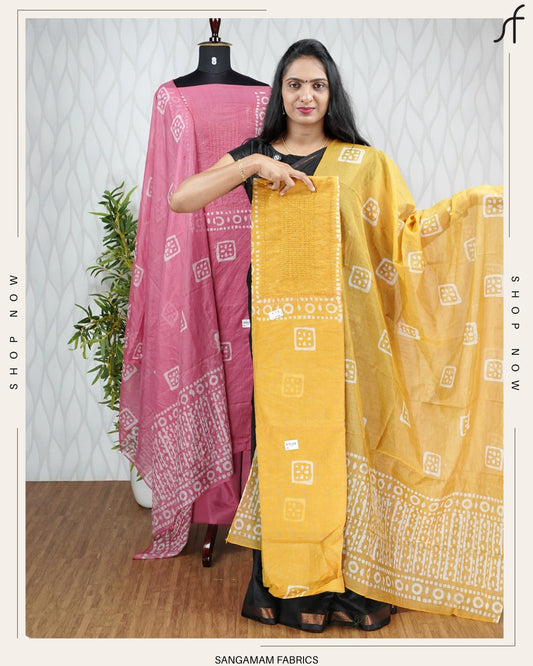 BATIK PRINTED COTTAN DORI SALWAR SUIT
