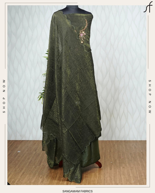 CRUSHED SILK SALWAR SUIT