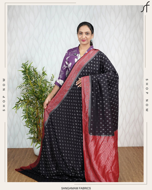 GEORGETTE BANARASAI SAREE