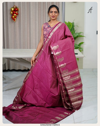 SEMI TUSSAR SILK SAREE