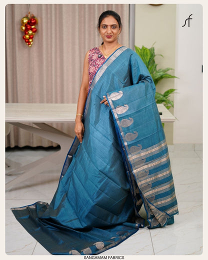 SEMI TUSSAR SILK SAREE