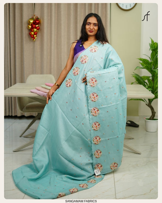 NET COTTA SAREE