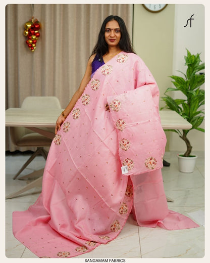 NET COTTA SAREE