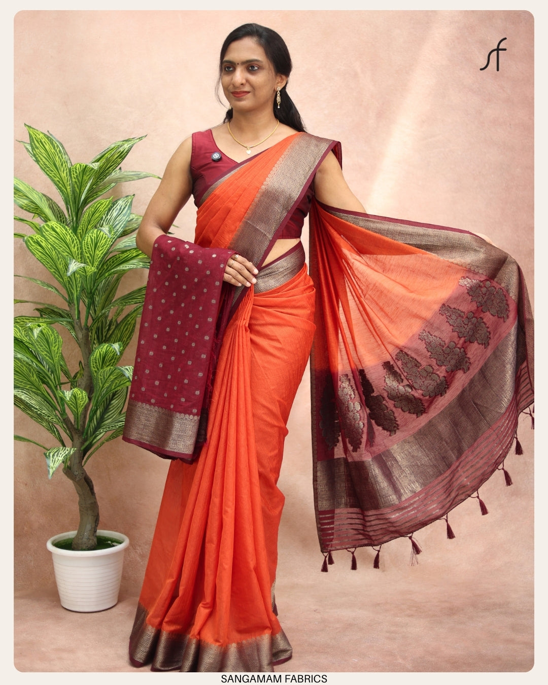 SEMI JUTE BANARASI SAREE