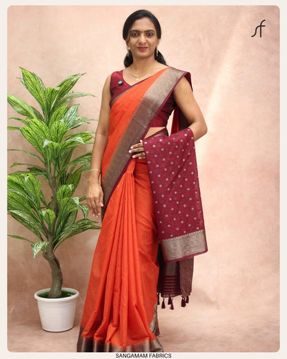 SEMI JUTE BANARASI SAREE