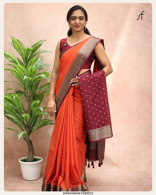 SEMI JUTE BANARASI SAREE