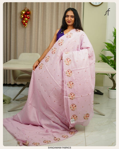 NET COTTA SAREE