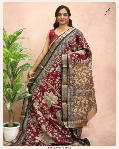 SEMI MAHESWARI SILK SAREE
