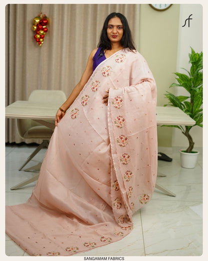 NET COTTA SAREE