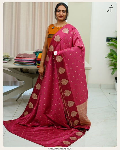 SEMI RAW MANGO SILK SAREE