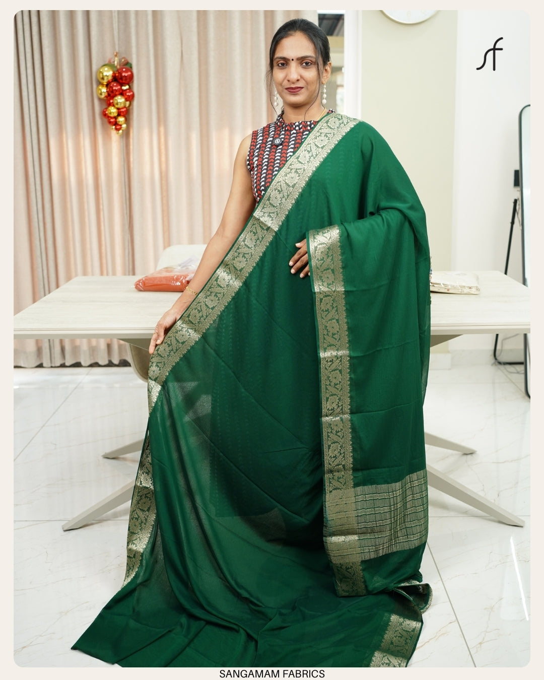 GEOGETTE BANARASI SAREE