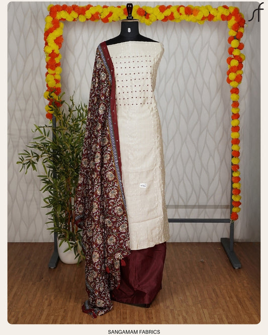 FLARE VICHITRA SILK SALWAR SUIT