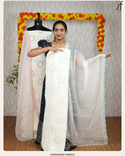 CREPE SILK EMBROIDERY SALWAR SUIT