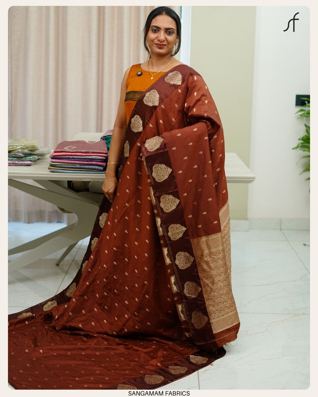 SEMI RAW MANGO SILK SAREE