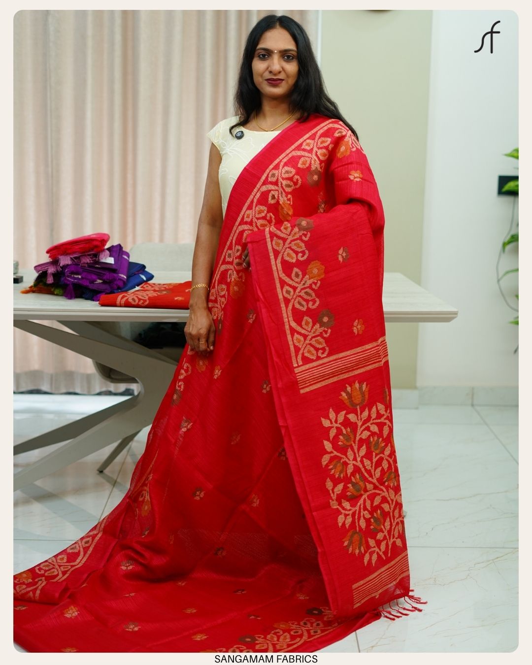 SEMI JUTE SAREE