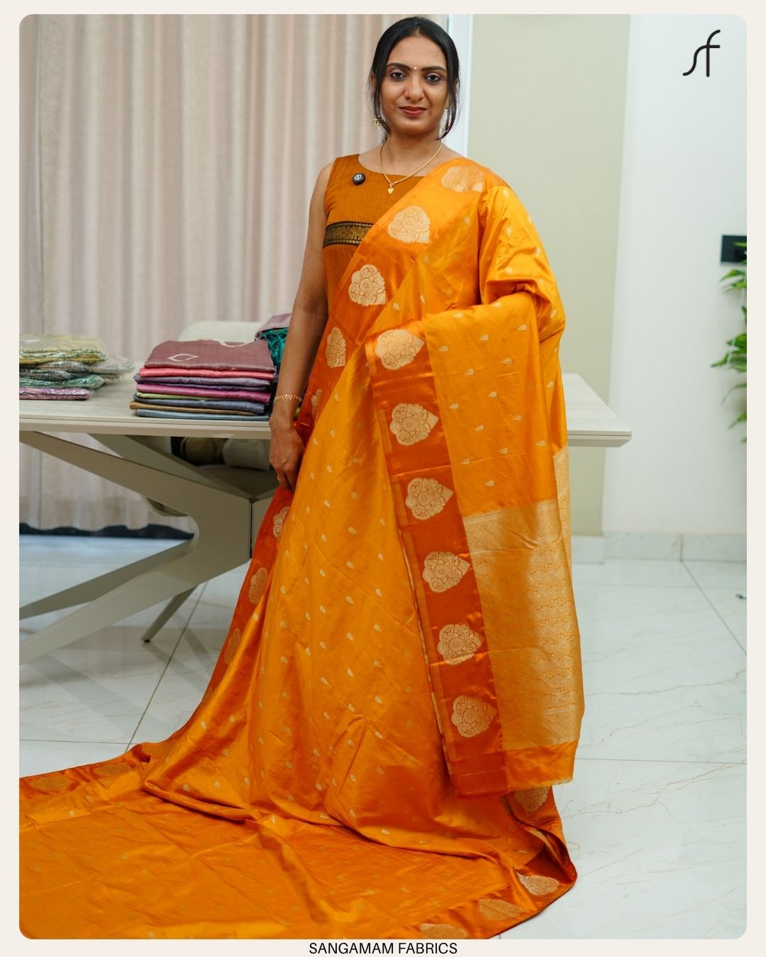 SEMI RAW MANGO SILK SAREE