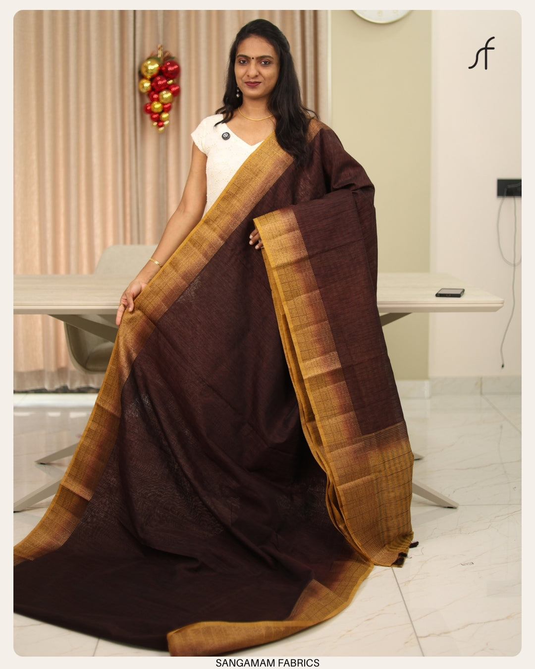 SEMI JUTE BANARASI SAREE