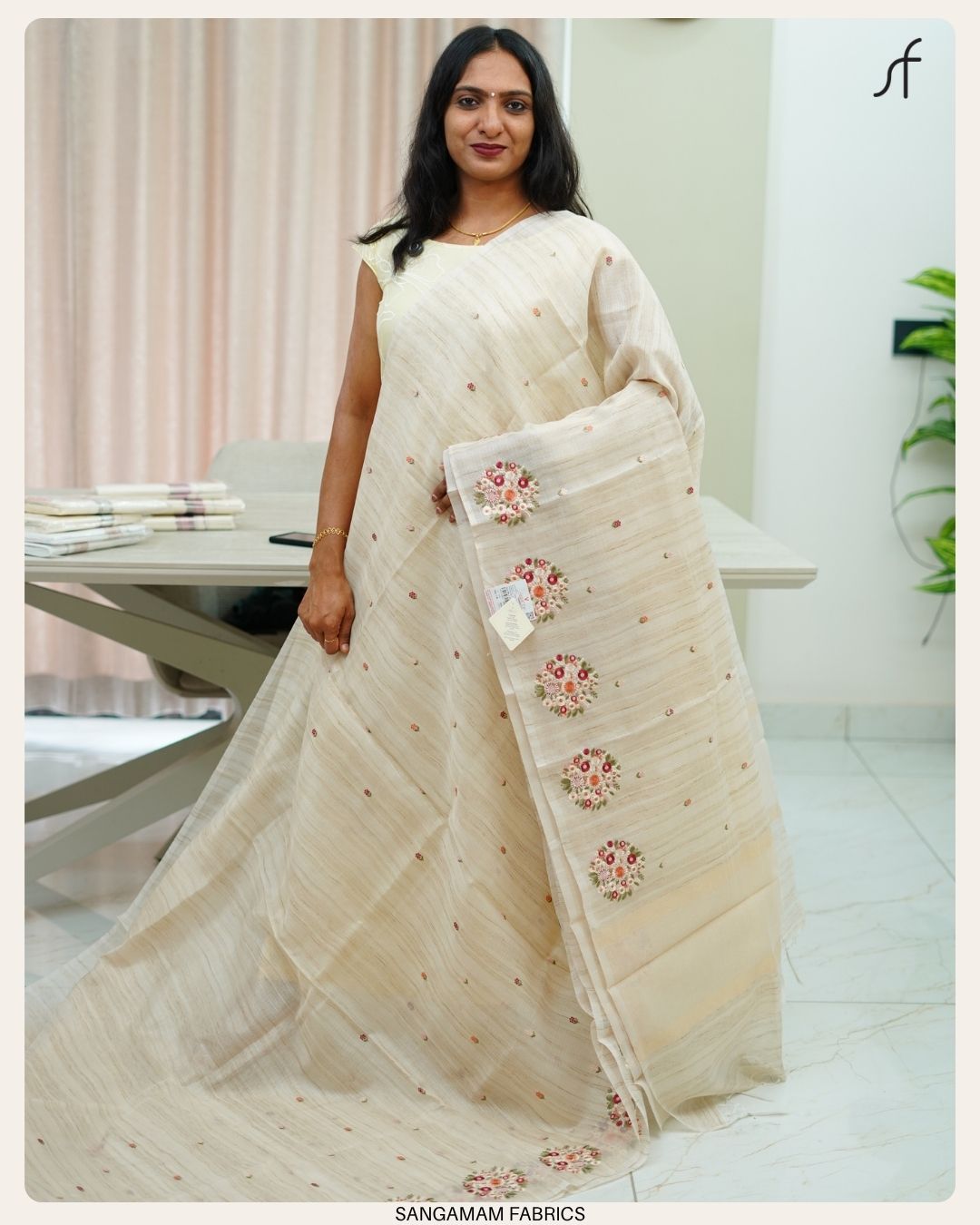 NET COTTA SAREE