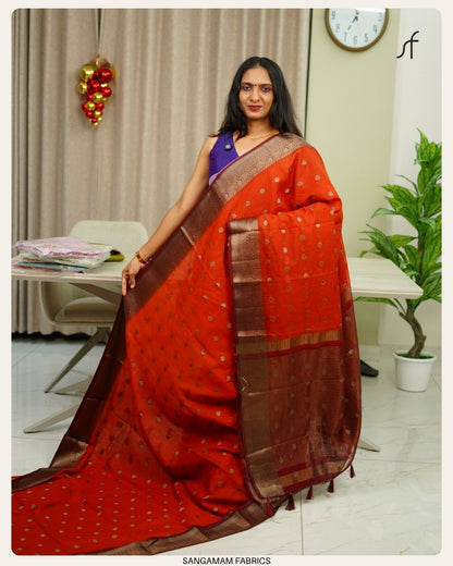 SEMI JUTE BANARASI SAREE