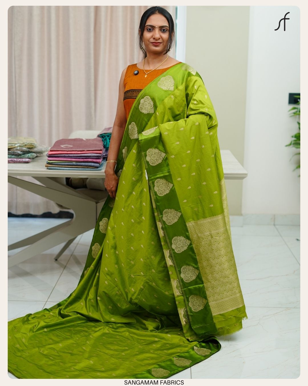 SEMI RAW MANGO SILK SAREE
