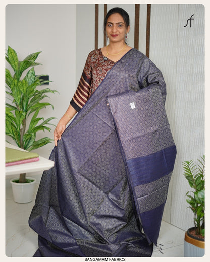 BHAGALPURI SEMI TUSSAR SILK SAREE