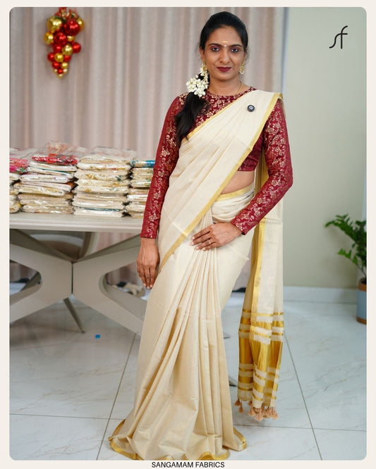 GOLDEN TISSUE SAREE