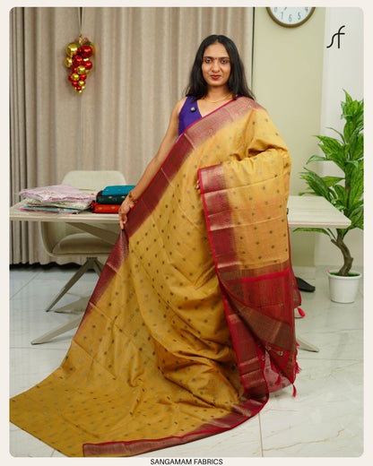 SEMI JUTE BANARASI SAREE