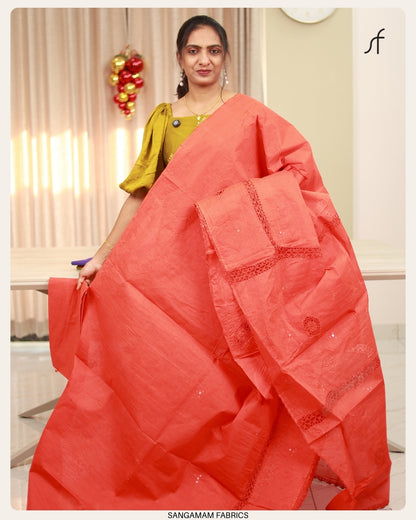 CHROCHET DETAILED SAREE