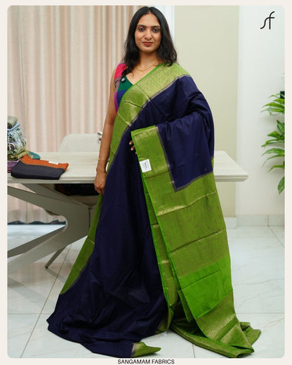 SEMI CHANDERI SILK SAREE